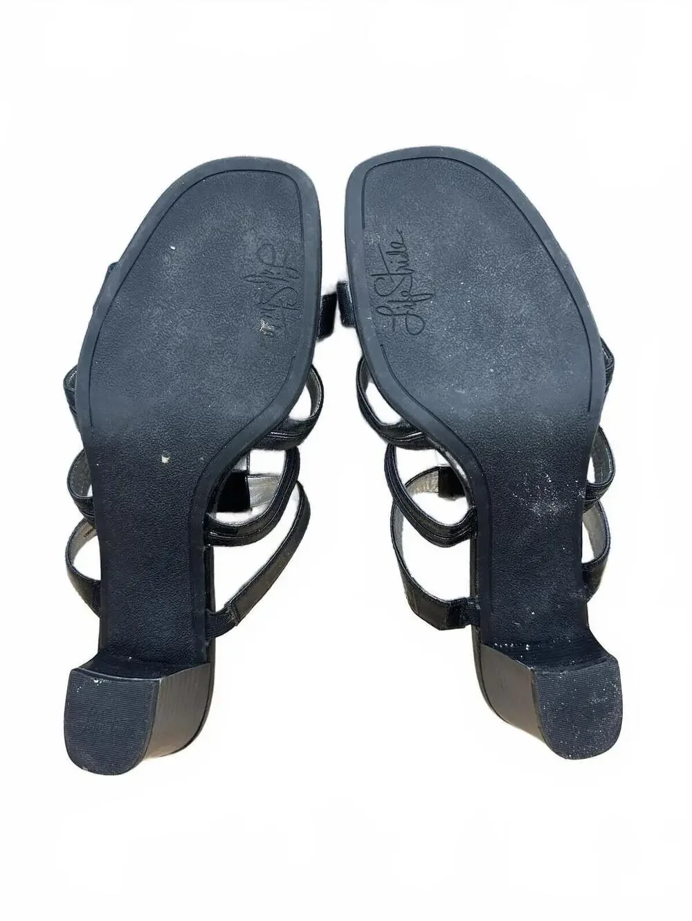 LifeStride Black Strappy Block Heel Sandals